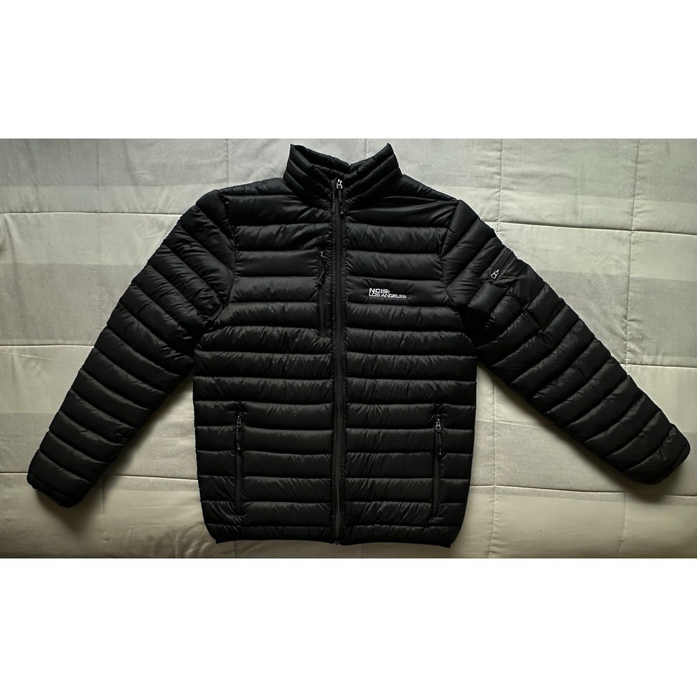 Elevate Down Men's Jacket Size Large Black NCIS LA Cast & Crew Gift RARE